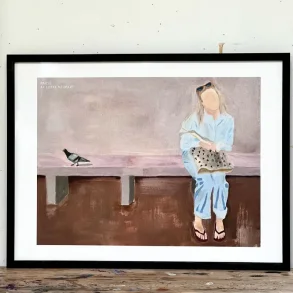 Plakat - Pause - 30x40cm inkl ramme