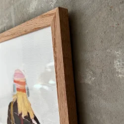 KUNSTPRINT "P vej" 50x70cm INDRAMMET/ eg