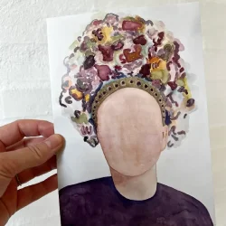 A5 kort - Fankvinde - 3 ens stk