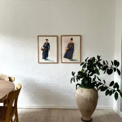 Akvarel - Gende kvinde - A2