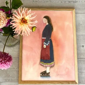 Akvarel - Sonja - A3 inkl ramme