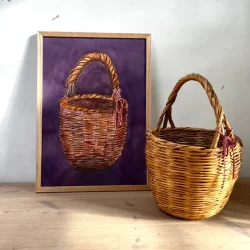 Akvarel - Fletkurv - inkl A2 egetrramme