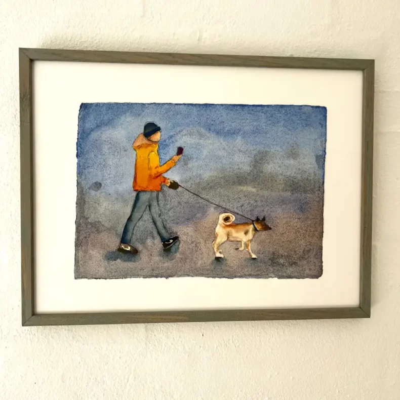 P tur - hvid baggrund