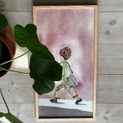 Plakat - Going out - 26x52cm inkl ramme