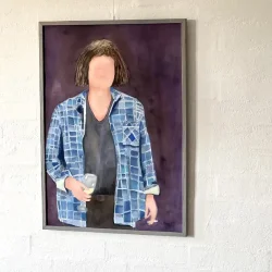 Akvarel - Glasmanden - A2 - inkl. ramme