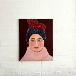 Oliemaleri - Kirsten - 40x50cm