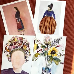 A5 kort - 4 forskellige