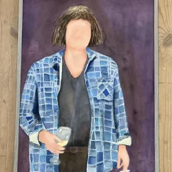 Akvarel - Glasmanden - A2 - inkl. ramme