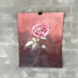 Akvarel - Rosen - 40x50cm