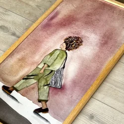 Plakat - Going out - 26x52cm inkl ramme