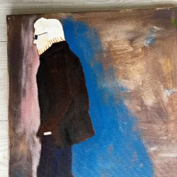 Oliemaleri - Walking 30x40cm