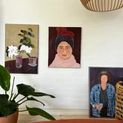 Oliemaleri - Kirsten - 40x50cm