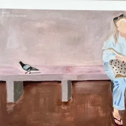 Plakat - Pause - 30x40cm inkl ramme