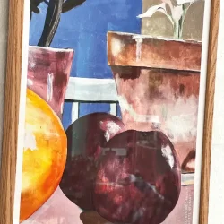 Plakat - Stilleben med frugt - 30x40cm inkl ramme