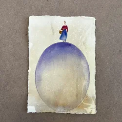 Akvarel - Kvinde fra det nordlige Fan - A4