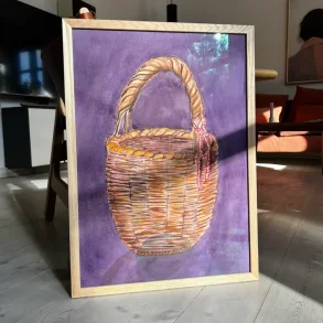 Akvarel - Fletkurv - inkl A2 egetrramme