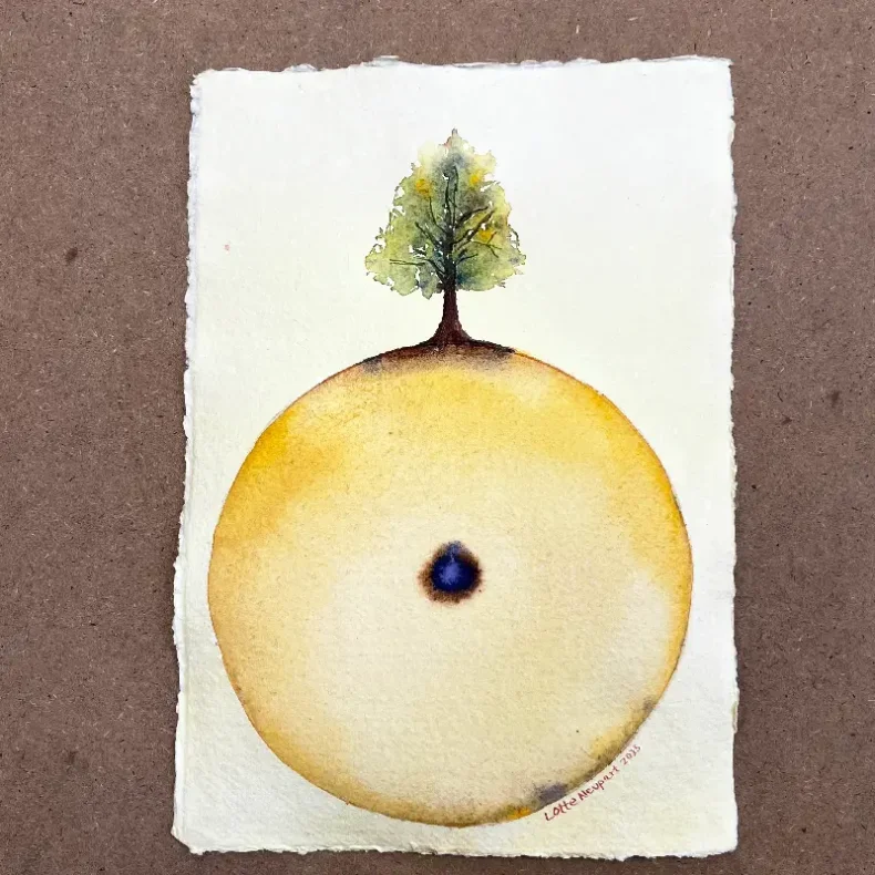 Akvarel - Rund - A4