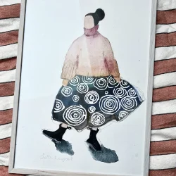 Plakat - In blue skirt - A3