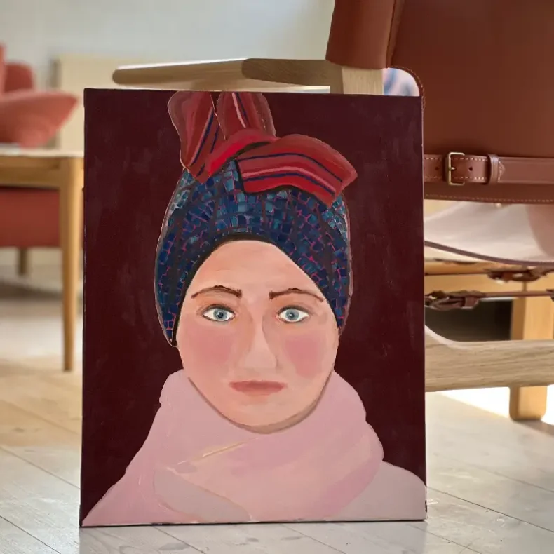 Oliemaleri - Kirsten - 40x50cm