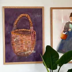 Akvarel - Fletkurv - inkl A2 egetrramme