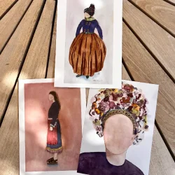 A5 kort - Buket med solsikke 