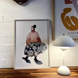 Plakat - In blue skirt - A3