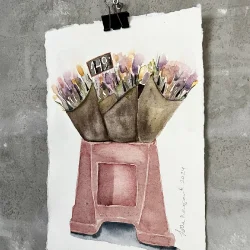 Akvarel - Buketter 149,- - A4