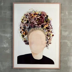 Akvarel - Brud - 70x50cm indrammet