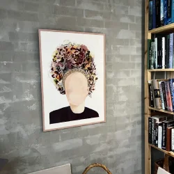 Akvarel - Brud - 70x50cm indrammet