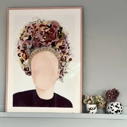 Akvarel - Brud - 70x50cm indrammet