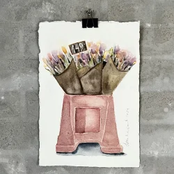 Akvarel - Buketter 149,- - A4