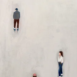 Oliemaleri - Usynlige gader - 150x100cm