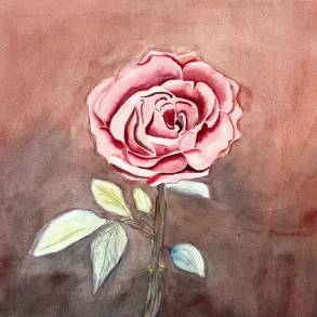 Akvarel - Rosen - 40x50cm