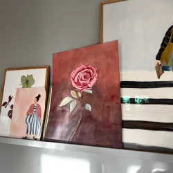 Akvarel - Rosen - 40x50cm