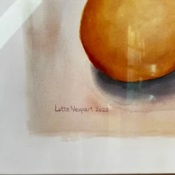 Akvarel - Mandarin - 40x40cm inkl ramme