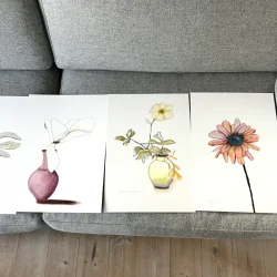 Mixed media - Julerose - A3