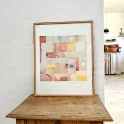 Original akvarel - Sommerlys - 50x40cm inkl egetr�ramme