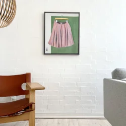 Oliemaleri - En ny dag - inkl sv�veramme 63x53cm