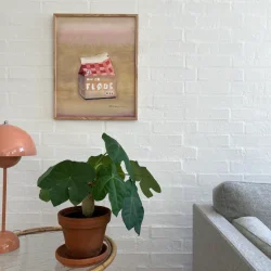 Original akvarel - Du er fl�de - 50x40cm
