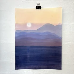 Akvarel - T�gelandskab - 30x40cm