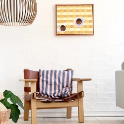 Oliemaleri - Tid til kaffe - inkl sv�veramme ca. 43x53cm