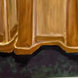 Oliemaleri - Hos torvehandleren - 70x90cm