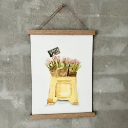 A4 plakat Tulipaner 