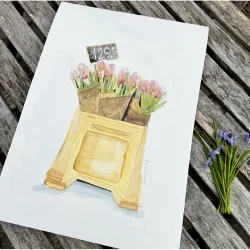 Tulipaner - kunstprint - A3