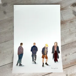 Akvarel - Ubekendte - A3