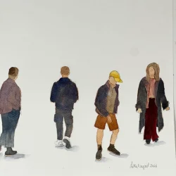 Akvarel - Ubekendte - A3