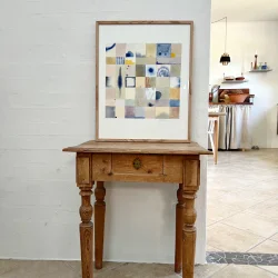 Original akvarel - Vinterlys - 50x40cm inkl egetr�ramme med artglas