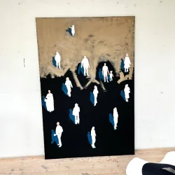Oliemaleri - Usynlige gader - 150x100cm