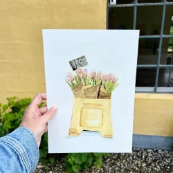 Tulipaner - kunstprint - A3
